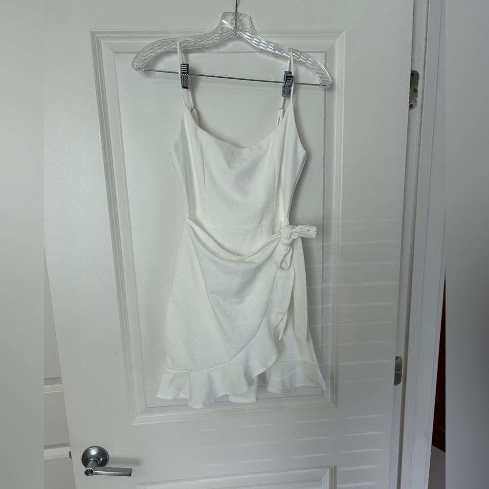 Lucy in the sky white tie dress